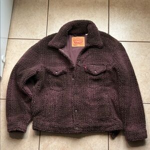 LEVI’S Men’ COZY VINTAGE RELAXED FIT SHERPA TRUCKER JACKET Size S